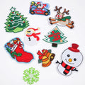 Embroidered Labels Parches Factory Custom Cute Logo Embroidery Christmas Patches With Iron on