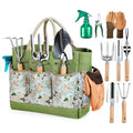 9-Piece Heavy Duty Gardening Hand Tool Kit with Durable Garden Tools Organizer Handbag Ergonomic Kid Supplies OEM Customizable
