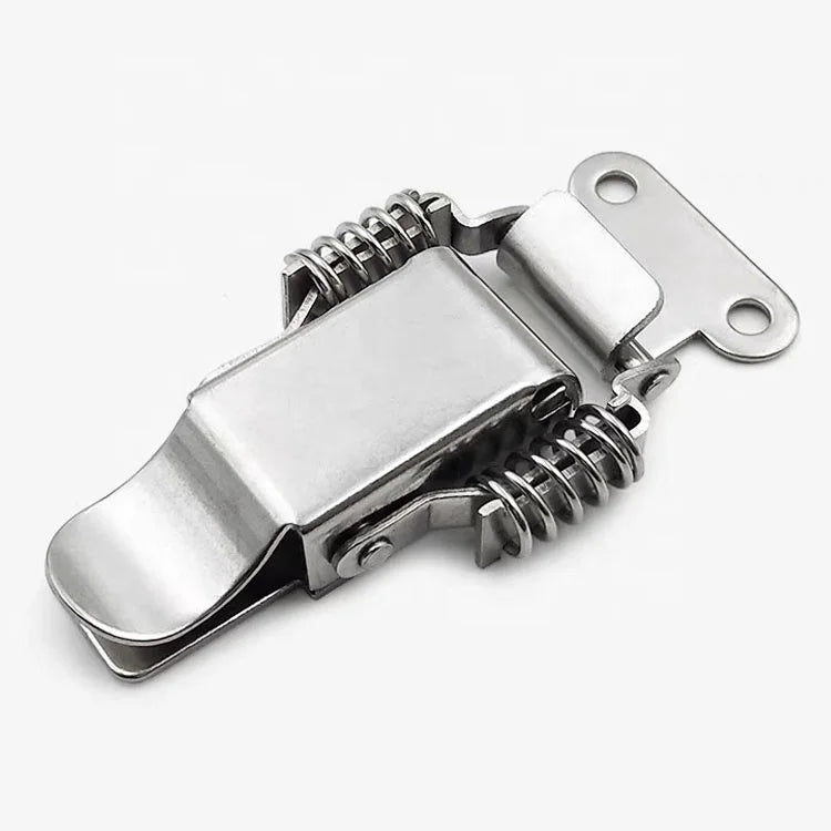 J008 Spring Loaded Toggle Latch 304 Stainless Steel Iron Draw Latch Toggle Hasp for Toolbox Case Cabinet Hardware