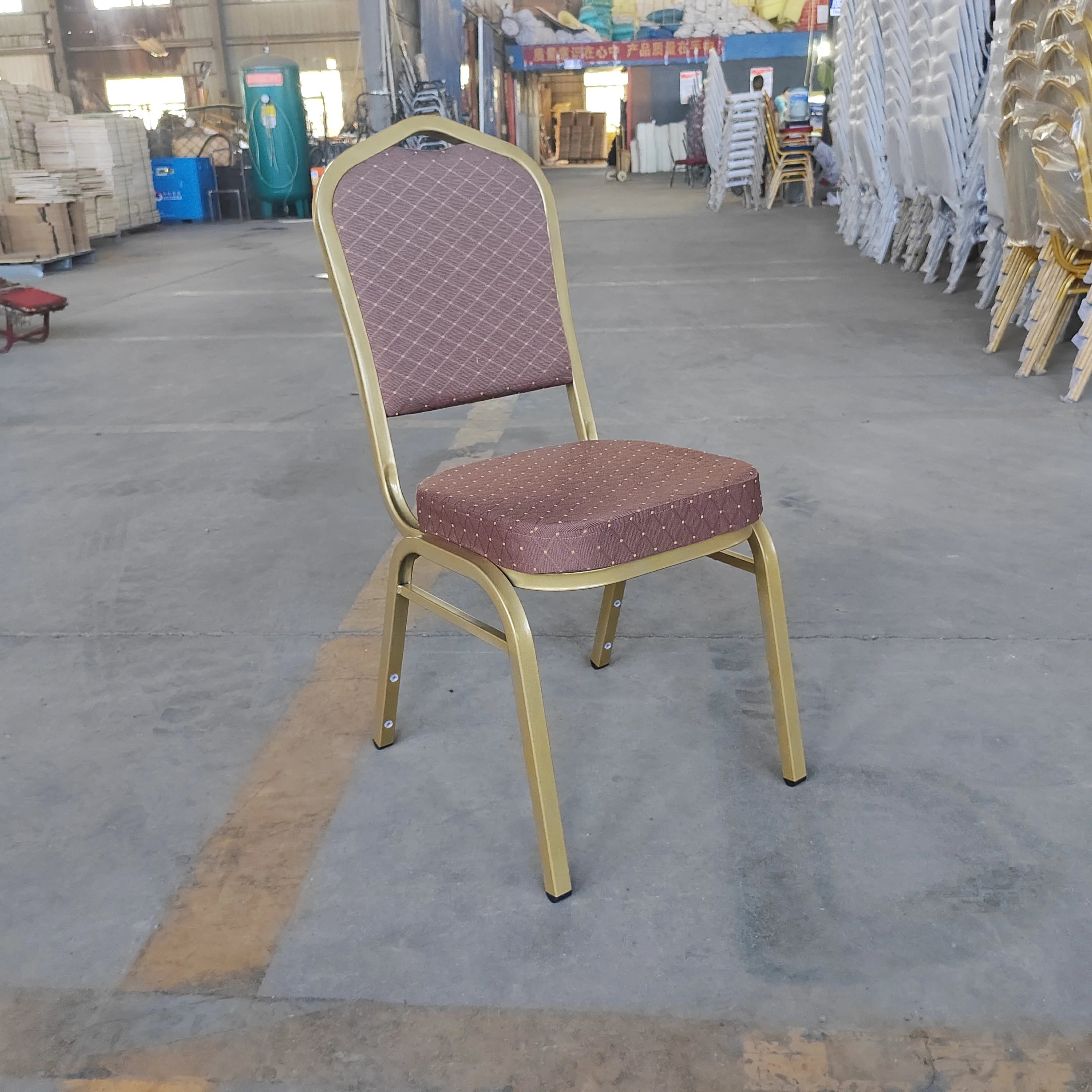 Wholesale Luxury Fabric Metal Frame Banquet Chairs for Indoor Outdoor Events Parties Hotels Dining Schools Parks Cheap Sale