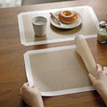 SHIMOYAMA Classic Nordic Style Personalized Silicone Placemats for Kitchen Table PE Material Dining Table Mat
