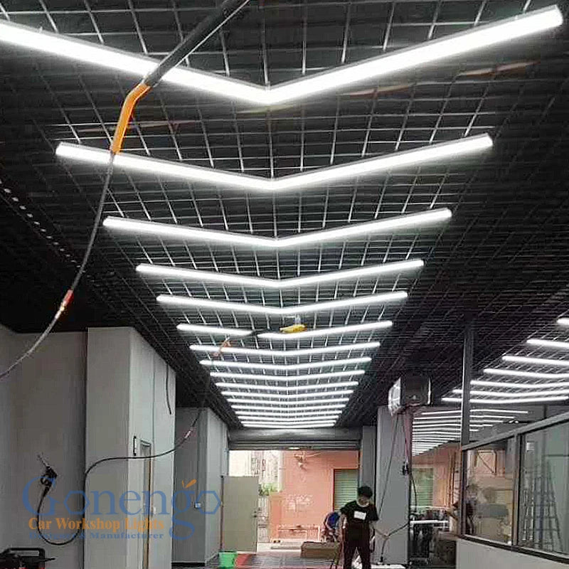 Wholesale Arrow Shape Car Polishing Exhibition Catwalk Venue Auto Wash Beauty Lamp