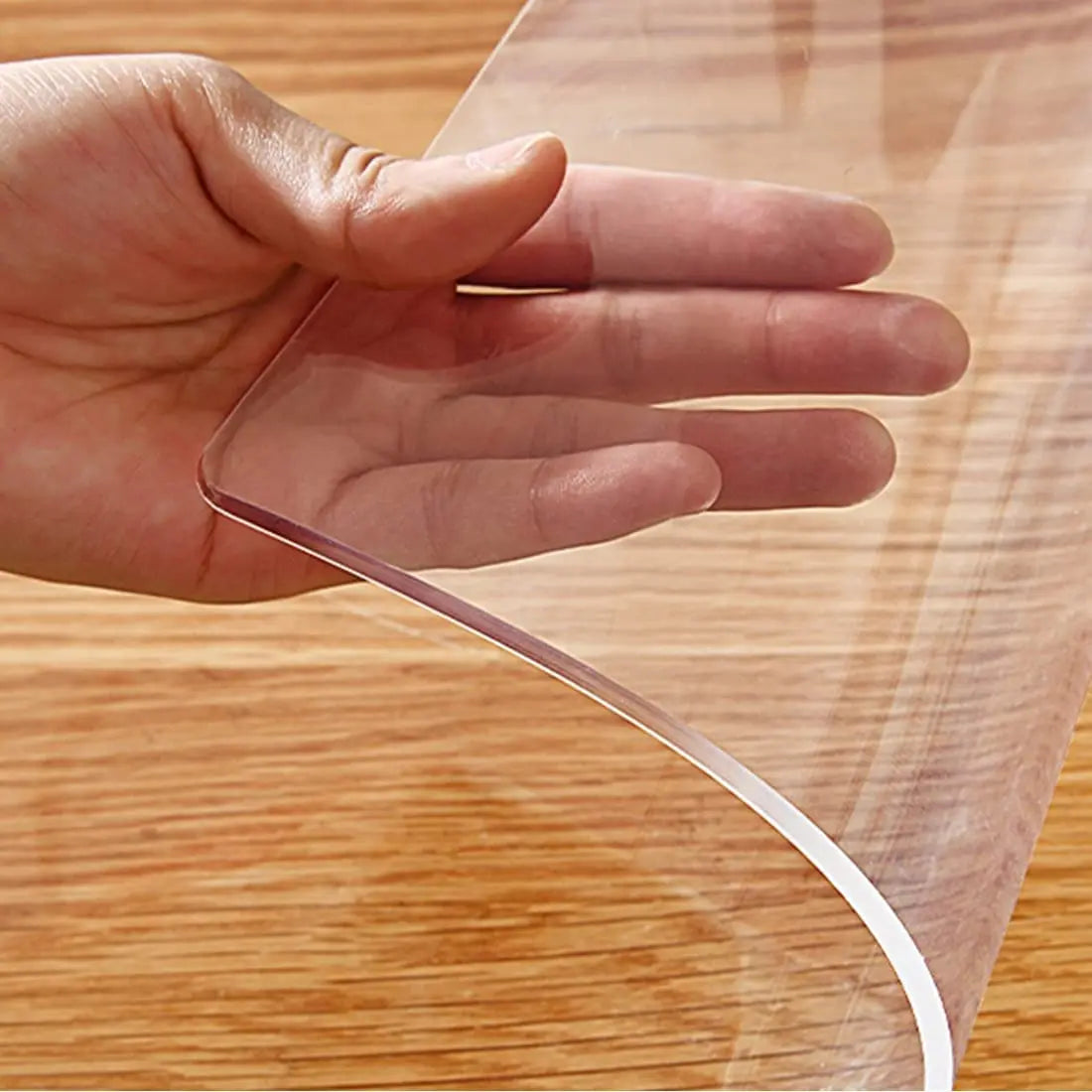 Custom Crystal Table Cover Protector 12 X 54 Inch-1.5mm Thick Waterproof Durable PVC Table Pad