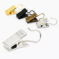 Premium 30 Pack Small Heavy Duty Hook Clip Set Curtain Metal Drapery Clips for Home Photos Art Craft Display Decoration