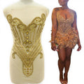 WDP-398 Hot Selling Rhinestone Back Bodice Applique Prom Dresses for Women Evening Party