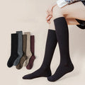 Wholesale Plain Maternity Compression Calf Socks 100% Organic Cotton School Uniform Knee High Socks for Women