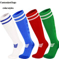 Factory Custom Anti Slip Grip High  Yoga Soccer Bike Running Autumn Socks with Hot Selling Logo Design Knitted Technique