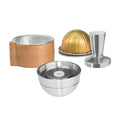 1SET Stainless Steel Coffee Capsule ONLY Compatible With VERTUOLINE NEXT Machine Refillable 80 150 230ML Aluminum Pods