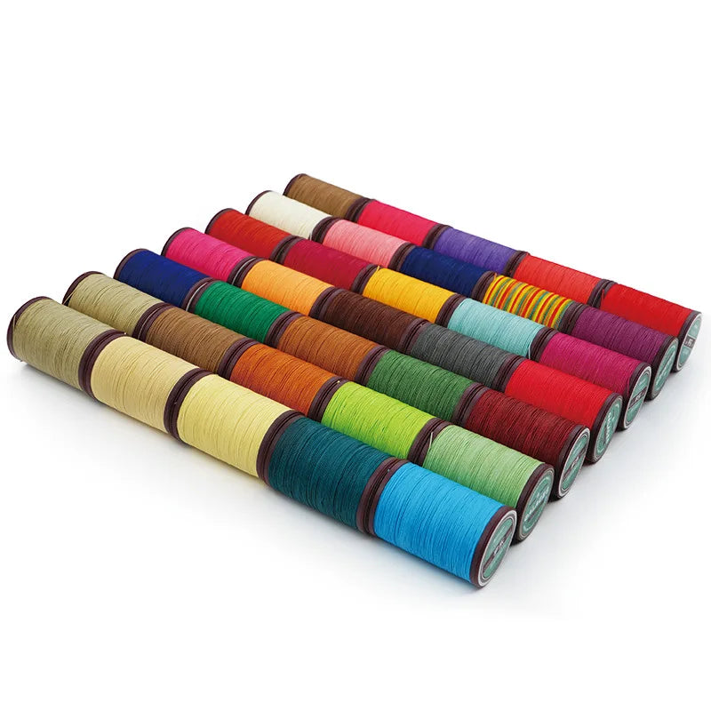 0.5mm Micro-core Polyester Round DIY Leather Core-spun Round Wax Thread-12 Strands of Polyester Yarn