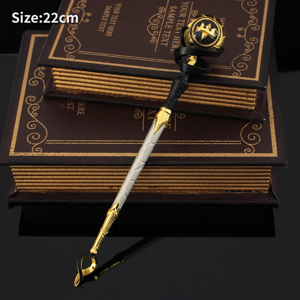 22CM Zinc Alloy Metal Valorant Toy Melee Fate Scepter Model Prop Game Physical Collectible Display Piece