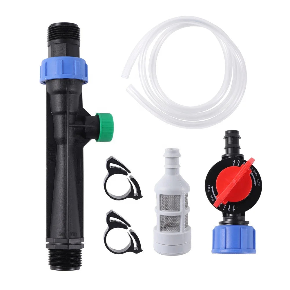 Agriculture 1" 1.5" 2" Male Thread Venturi Drip Irrigation Fittings Applicator Automatic Fertilizer Injector Kit
