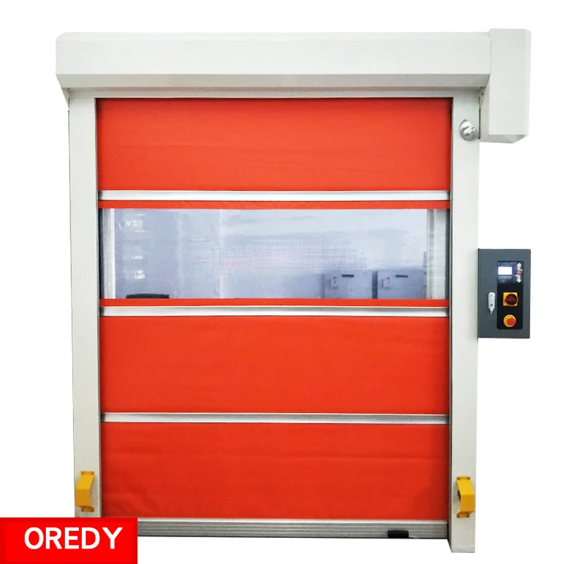 Oredy Modern High-Speed PVC Fast Roller Door Easy Installation with Microwave Motion Sensor Rolling Style