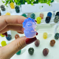 Wholesale Factory Natural Mix Materials Sun Flower Healing Crystal Quartz Ornament Energy Stone crafts for Gift Home Decoration
