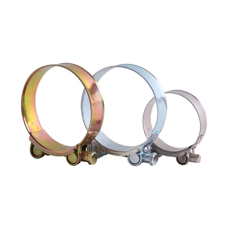 Supra Heavy-Duty Stainless Steel Galvanized Adjustable Pipe Clamp Auto Radiator European Hose Clip with T-Bolt Metal Material