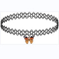 New Stylish Cherry Butterfly Gothic Choker Necklace Cute Mushroom Strawberry Rainbow Love Heart Necklace Gifts for Women