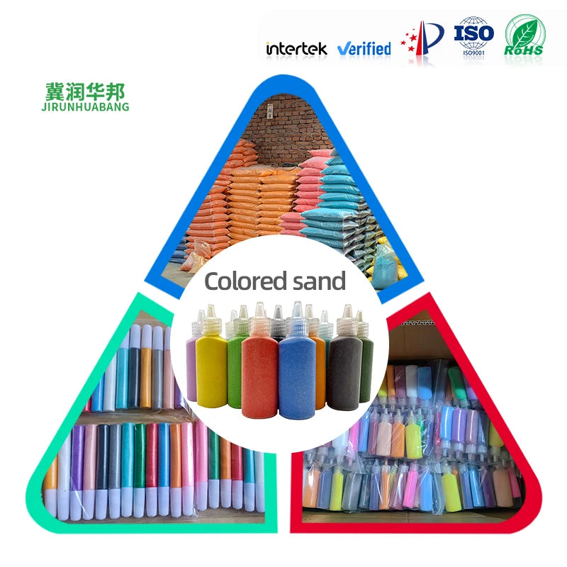 Wear-resistant Acid and Alkali Dyeing Color Sand Crafts Decorative Carving Quartz Sand Color Sand