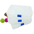 Cheap 5-Grid Plastic Tool Storage Box DIY Handmade Beads Case with Screw Box Clamshell for Jewelry and Medicine