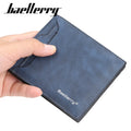 Wholesale Custom New Fashion Men Wallets Short Design Male Purse with Open Closure Slim Polyester Lining