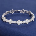 Lab Grown Diamond 925 Sterling Silver Gra Certified Pass Diamond Tester Fine Jewelry Moissanite Cross Bracelet for Men