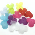 Petal Flower Loose Plastic Beads for DIY Earrings Necklace Accessories Jewelry Making