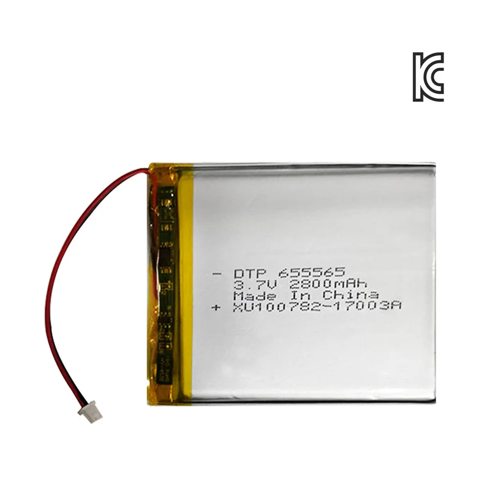 OEM FCC CB CE KC Certified 655565 3.7V 2800mAh Rechargeable Lithium Li Ion Polymer Batteries 3.7v Lipo Battery