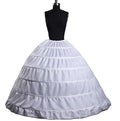 Bridal Gowns Wedding Dress Bustle Balls 6 Hoops Crinoline Petticoats Elastic Waist-Length Underskirt with Petticoat Crinoline
