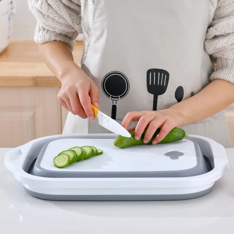 Factory Direct Folding Cutting Board Kitchen Supplies Folding Storage Box Vegetable Sink Cutting Board Folding Vegetable Sink