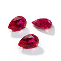 Starsgem Lab Grown Ruby for Jewelry Making Pear Cut Loose Gemstone Blood Red Pear Shape