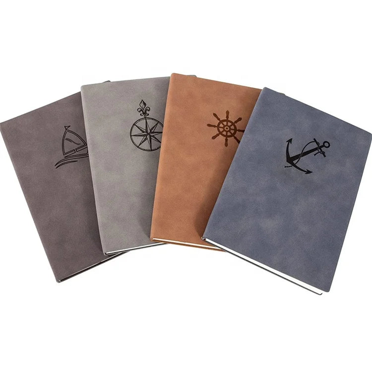 Promotional Office School A5 Vegan Leather Planner Custom Printing Diary Note Book Journals Cuaderno Notebook for Students