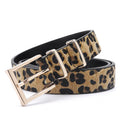 Belt Women's Decorative Creative Leopard Print Horsehair Belt Paired With Jeans New Women's Belt Trend