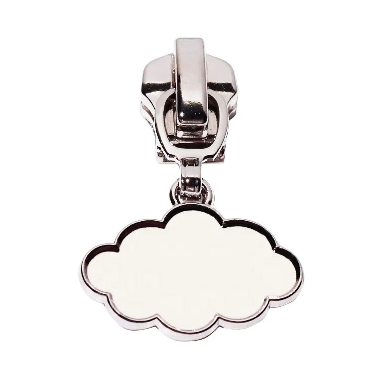 Fashion Designer Zipper Puller Clothing Logos Custom Nickle Plating Shoes Accessories Metal Puller Slider