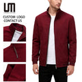 Custom Your Brand Wholesale Autumn Winter Men Coats Hot Selling Casual Stand Windproof Thick Warm Fleece Jacket Plus Size Cotton