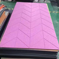 Sound Insulation Acoustic Decorative Wall Panels Grooved Polyester Acoustic Panels