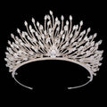 HOMECOMING PARTY CROWN CUBIC ZIRCON TIARA HAIRBAND HEADPIECES LUXURY WEDDING JEWELRY for WOMEN BC6447