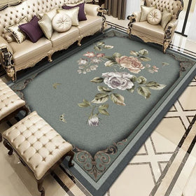 Machine Made KILIM Abstract Printed Blended Modern Medium Pile Living Room Oversize Carpet Customized Size Non-Slip Washable