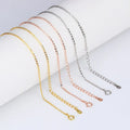 Genuine 18k Gold Plated S925 Sterling Silver Chain Necklace Wholesale Silver O Chain Necklace for DIY Jewelry Making