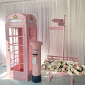 TY211111-1 Telephone Booth Photography Props for Wedding Handmade Craft Wedding Decor Bar Decor With Flower RunnerTelephone