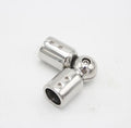 Durable Diameter 19/25 mm Brass/stainless Steel Glass Shower Door Hinge Pipe Fittings Round Tube Corner Adjustable Connectors