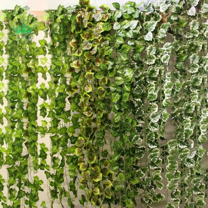 Artificial Bamboo Tree PE Material Hanging Plant Garland Outdoor Decoration DIY Gift Natural Color 2M
