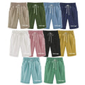 Women's Breathable Eco-Friendly Quick Dry Cotton Linen Loose Casual Bermuda Shorts S-8XL Elastic Waist Drawstring Jogger Shorts