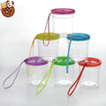 Small Size Plastic Betta Fish Tank Betta Fish Cup With Rope