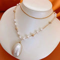 Mabei Natural Freshwater Akoya Pearl Necklace 5-6MM Sweater Chain Original Jewelry with Original Box