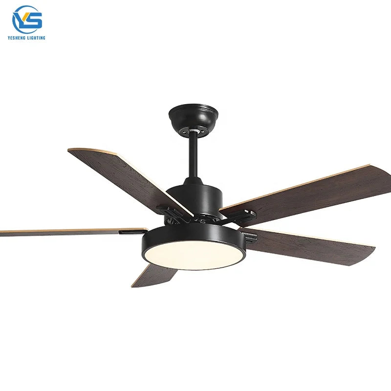 Best Ceiling Fan Manufacturers 42/52 Inch Ceiling Fan with Light Kit  with Remote Control 5 Blades MDF Fan Light