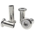 M3 M4 M6 M8 Stainless Steel Flat Head Hex Socket Furniture Connector T Nut Sleeve Nut Barrel Nut