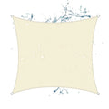 95% UV Blockage Beige Waterproof Sun Shade Sail for Playground/toldos Tipo Vela Impermeble 2x2m/6.5x6.5ft