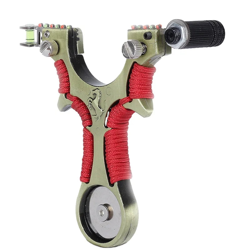Pressure Slingshot Infrared Laser Aiming High-power Slingshot Non-titanium Alloy Flat Leather Slingshot Frame Outdoor
