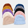 Fashion Rabbit Fur Blend Winter Hat Women's Plush Bonnet Knitted Warm Beanie with Custom Logo Cartoon/Fruit Pattern Solid Color