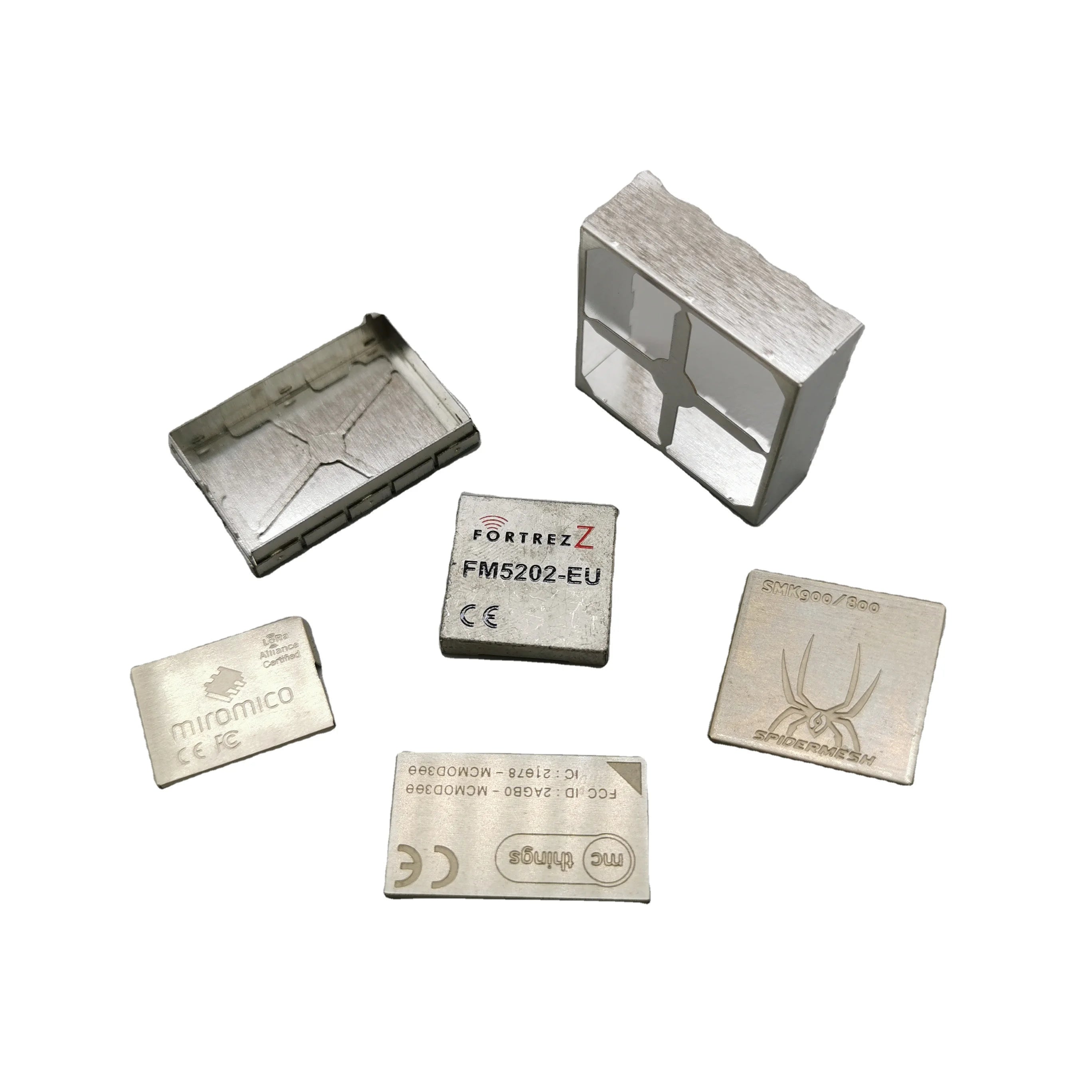 Metal Laser Cutting Parts Stamping Parts Stainless Shield Can Mu Metal Magnetic Shielding Cans