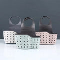 Adjustable Kitchen Hanging Drain Basket Kitchen Sink Holder Soap Holder with Drain