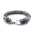 KALEN Vintage Bracelet Dragon Men Byzantine Chain Bracelets Bangles Stainless Steel
